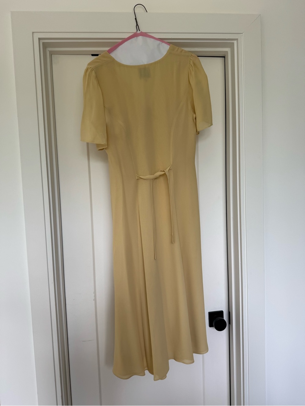 NWOT Reformation Lise Dress Yellow - Size 8 - Picture 8 of 8